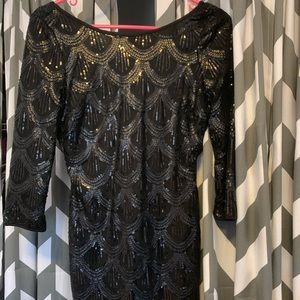 Women’s short black dress